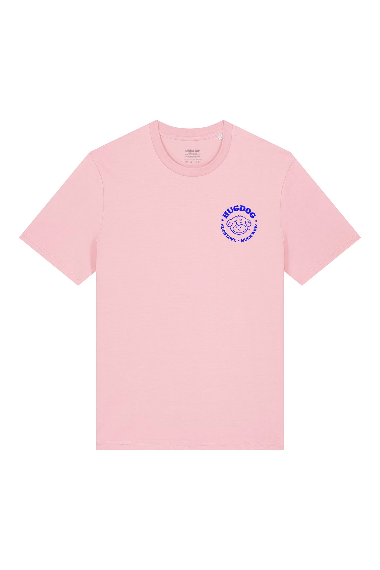DOG HUGGER T-SHIRT — COTTON PINK